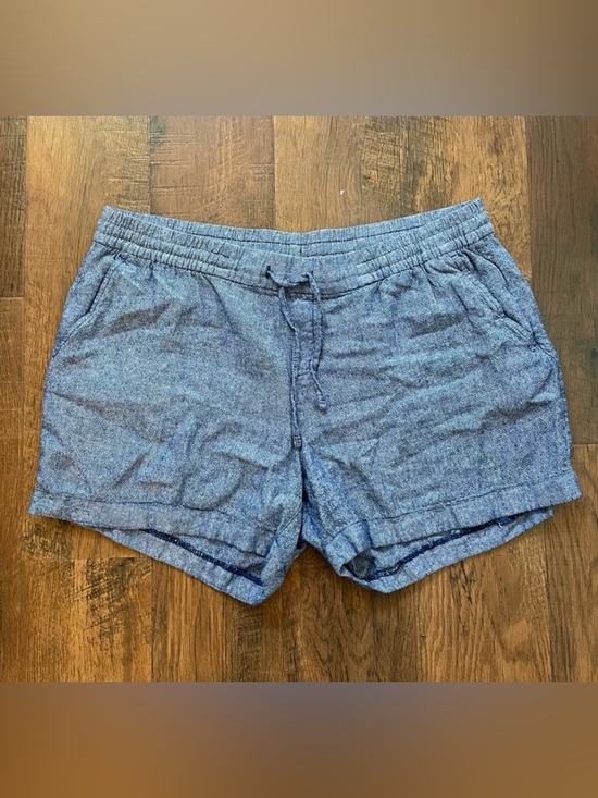 Old Navy Pants - OLD NAVY denim linen blend drawstring shorts size XL